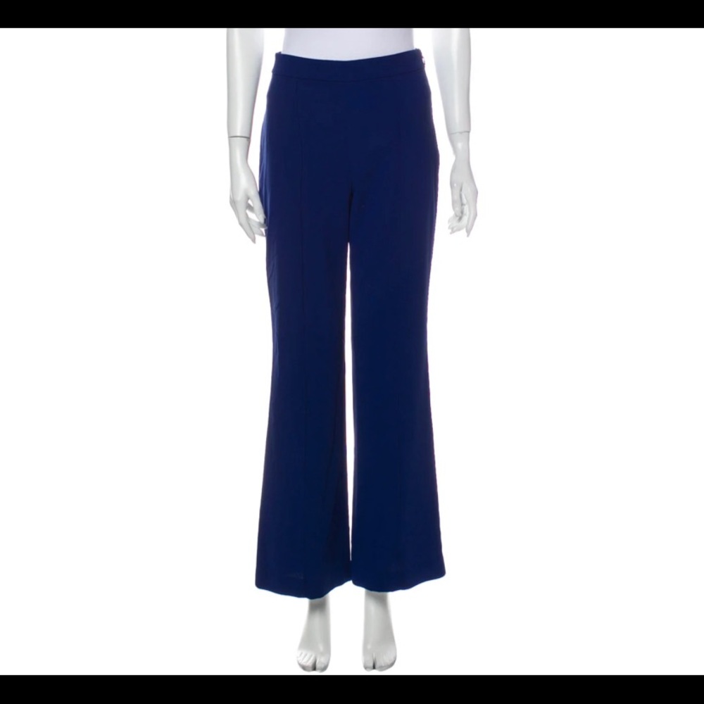 Navy blue flowy pants by ALICE AND OLIVIA